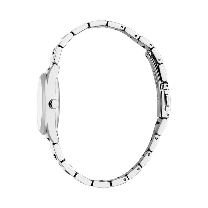 ESPRIT Women Watch, Silver Color Case, Silver Dial, Stainless Steel Metal Bracelet, 3 Hands, 3 ATM