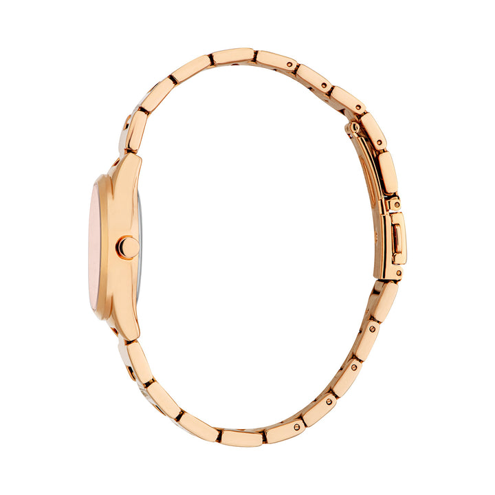 ESPRIT Women Watch, Rose Gold Color Case, Rose Gold Dial, Rose Gold Color Metal Bracelet, 3 Hands, 3 ATM