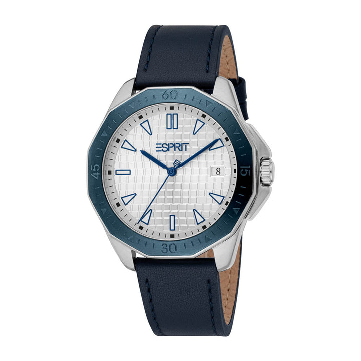 Esprit Men's 42mm Onyx Fashion Silver Dial Watch