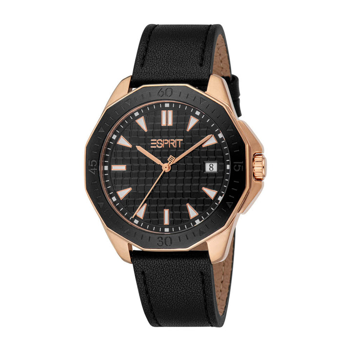 Esprit Men's 42mm Onyx Fashion Black Dial Watch