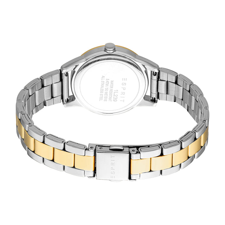 Esprit Women's Fashion Quartz Two Tone Silver and Gold Watch