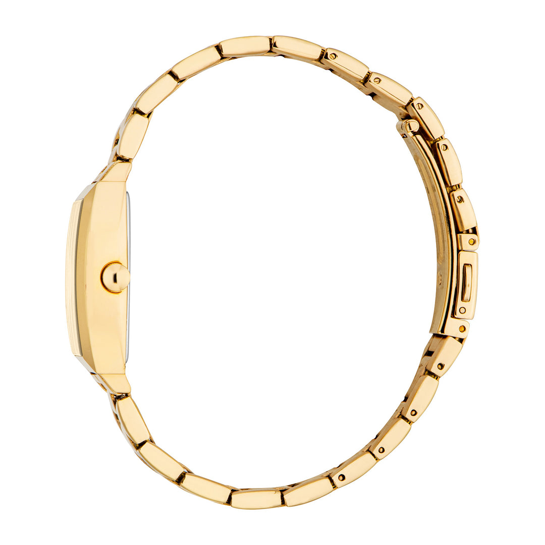 ESPRIT Women Watch, Gold Color Case, Champagne Dial, Gold Color Metal Bracelet, 3 Hands, 1 ATM