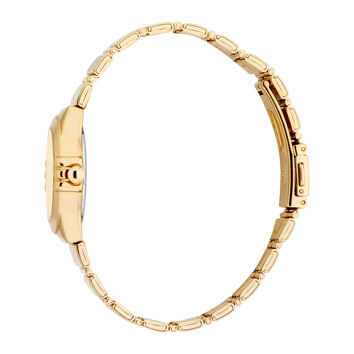 ESPRIT Women Watch, Gold Color Case, Champagne Dial, Gold Color Metal Bracelet, 3 Hands, 3 ATM