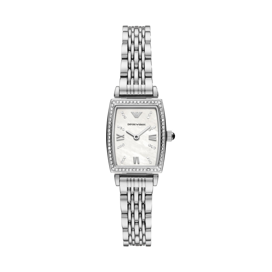 EMPORIO ARMANI MOP ANLG WATCH 0 JWL SS METAL BRCLT