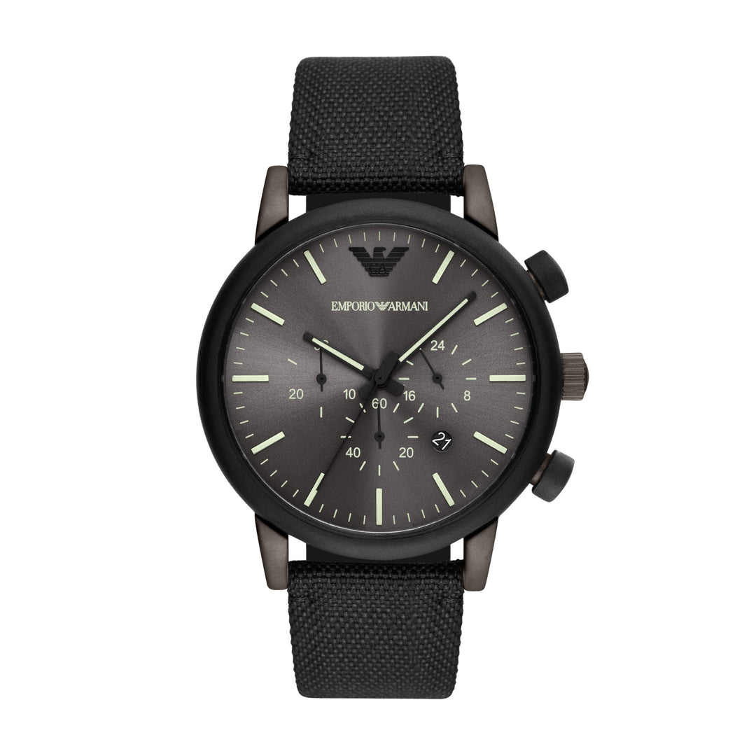 EMPORIO ARMANI ANALOG WATCH 0 JWL SS FABRIC STRAP