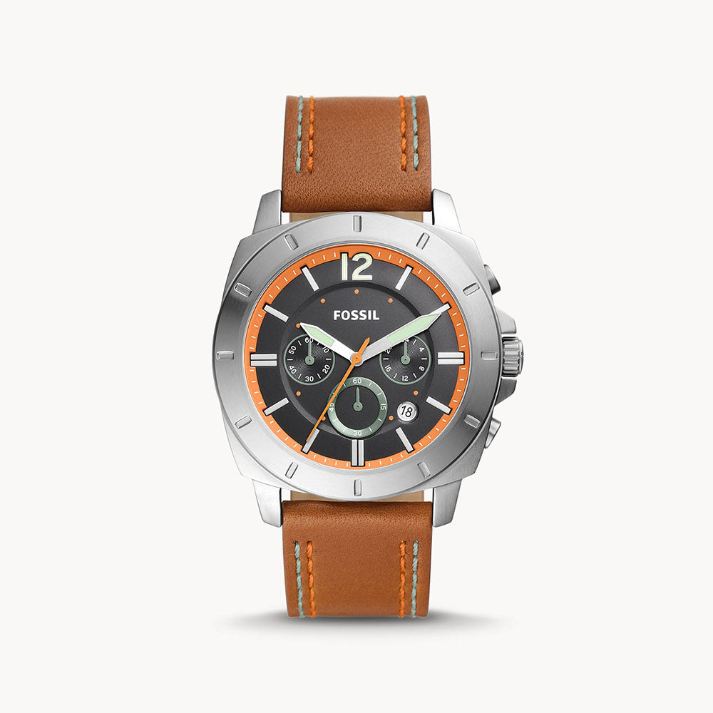 Fossil Privateer Sport Chronograph Brown Leather Men&