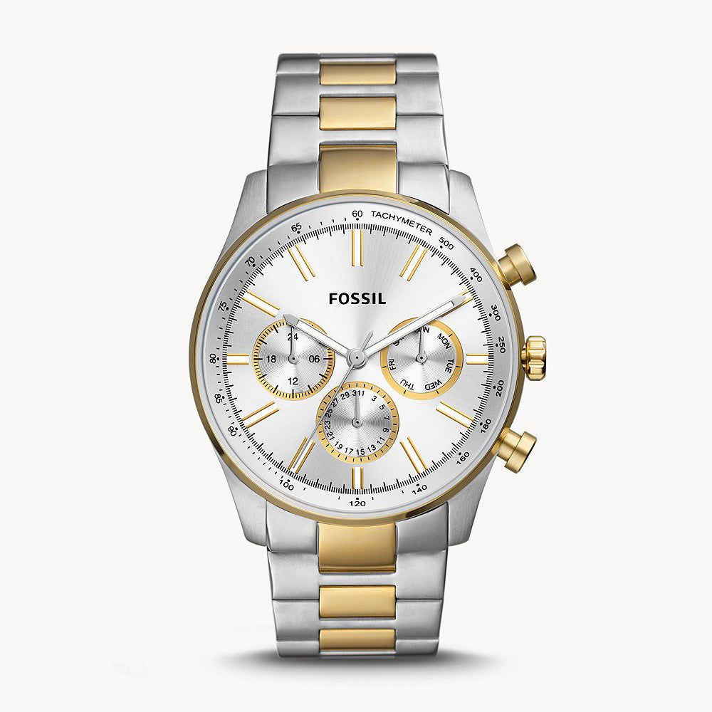 Fossil Sullivan Silver Stainless Steel Men&