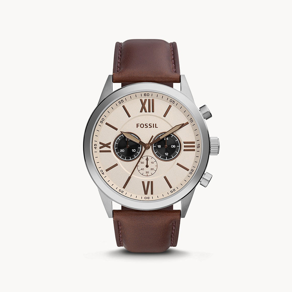 Fossil Flynn Chronograph Brown Leather Men&