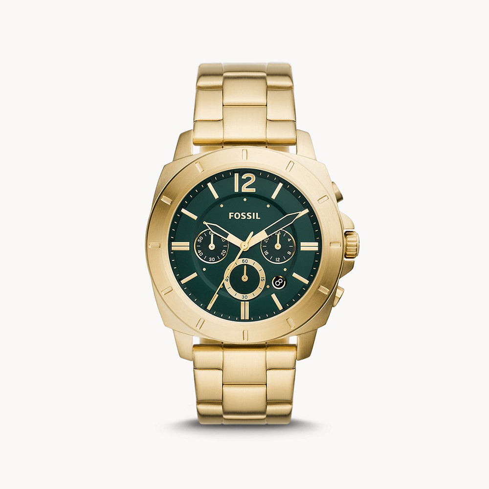 Fossil Privateer Gold Stainless Steel Men&