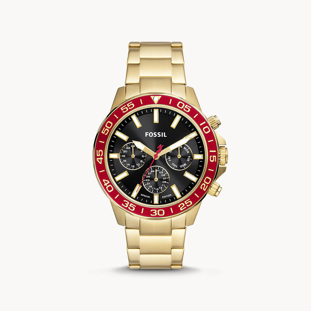 Fossil Bannon Gold Stainless Steel Men&