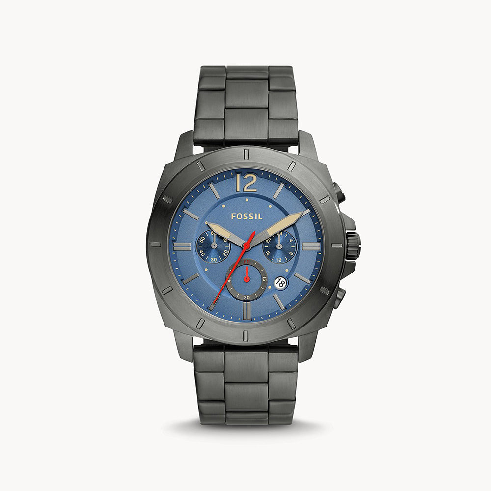 Fossil Privateer Smoke Stainless Steel Men&