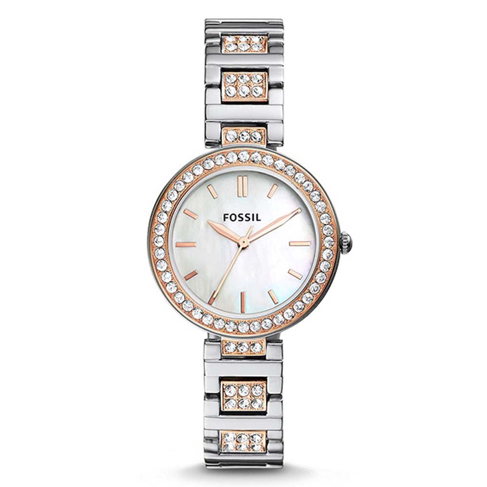 Fossil Mother of Pearl Analog Women&