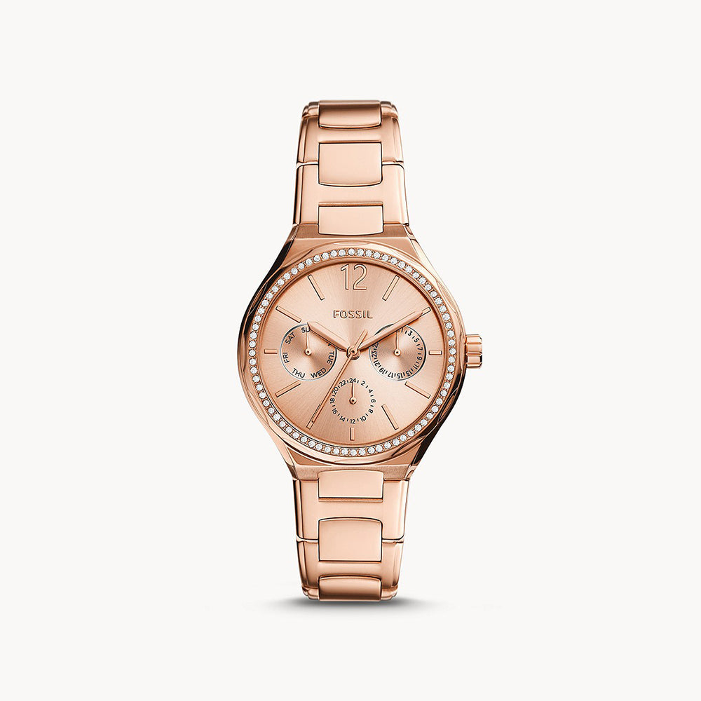 Fossil Eevie Rose Gold Stainless Steel Women&