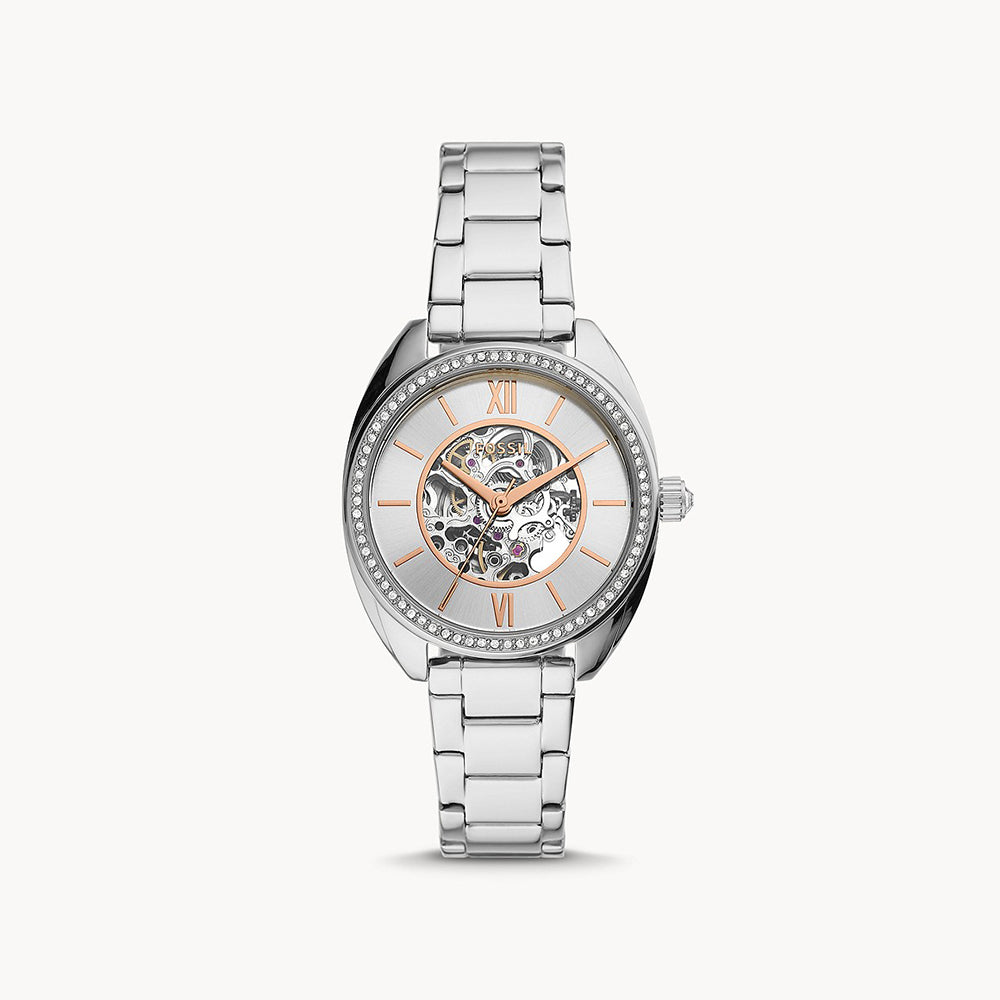 Fossil Vale Silver Stainless Steel Women&