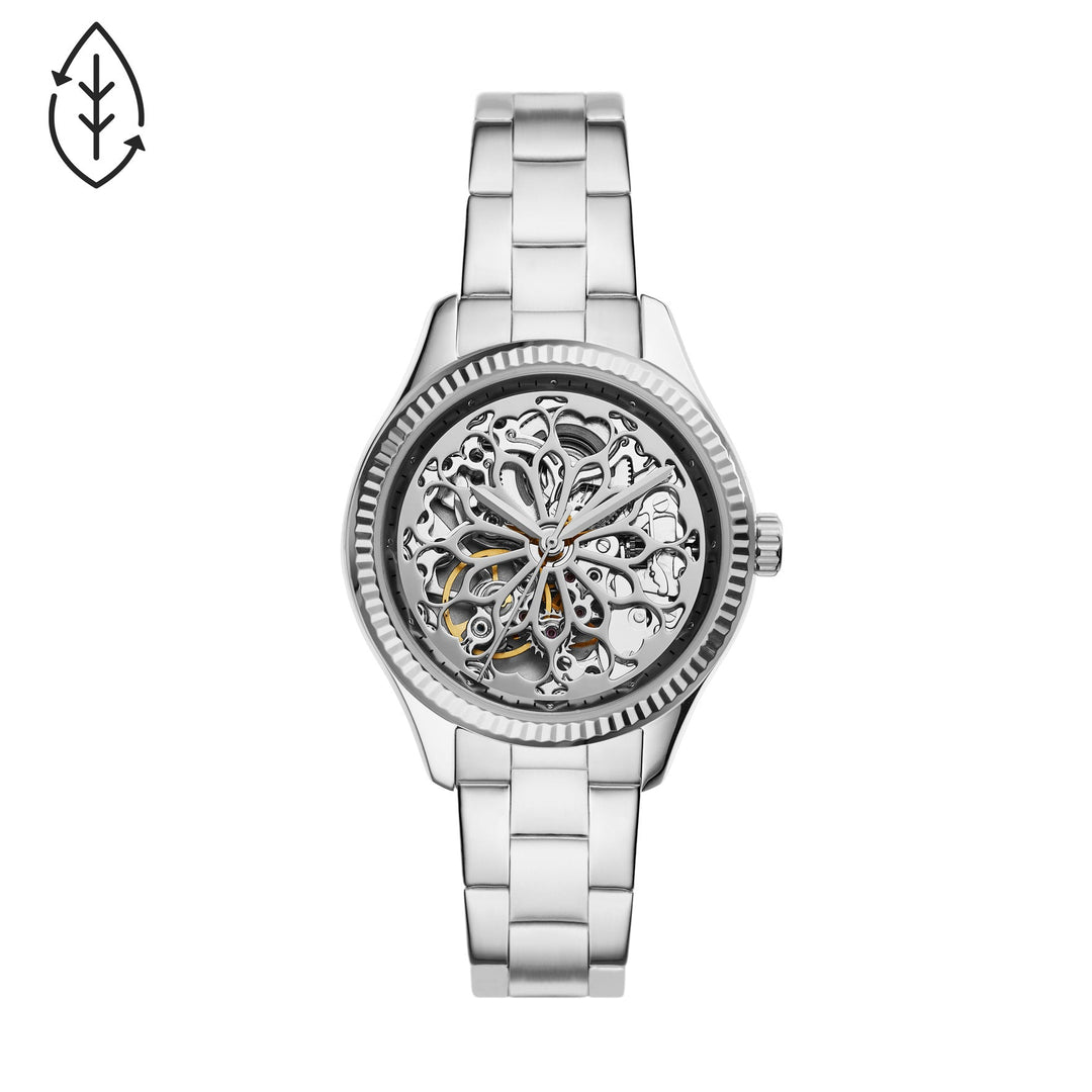 Fossil Rye Automatic Stainless Steel Women&