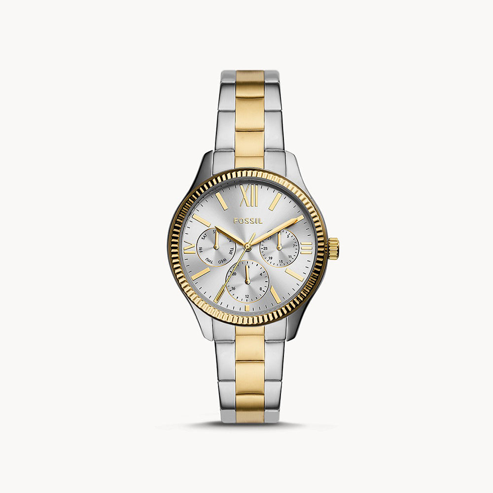 Fossil Rye Silver Stainless Steel Women&