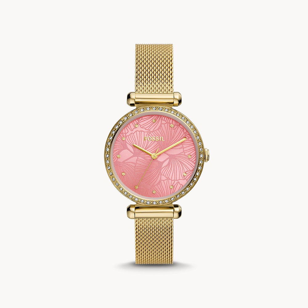 Fossil Tillie Three-Hand Gold-Tone Stainless Steel Women&