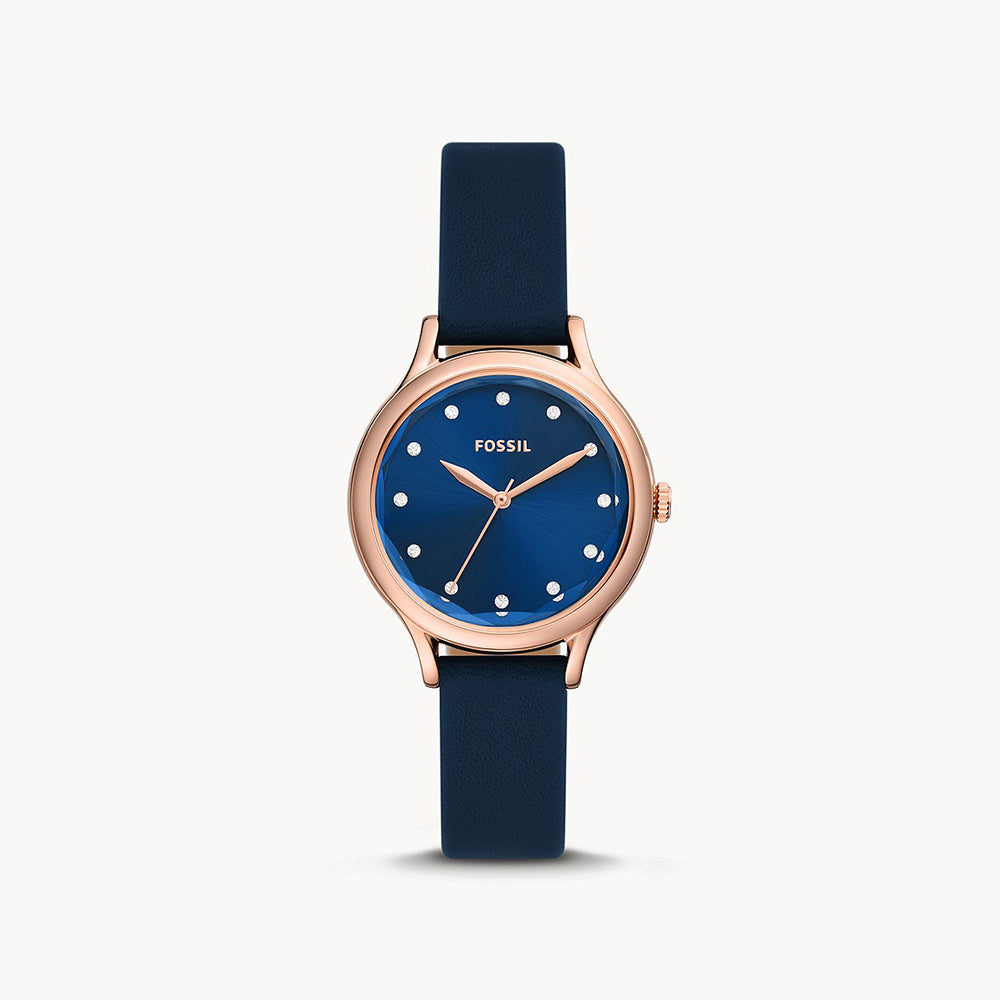 Fossil Laney Rose Gold Leather Women&