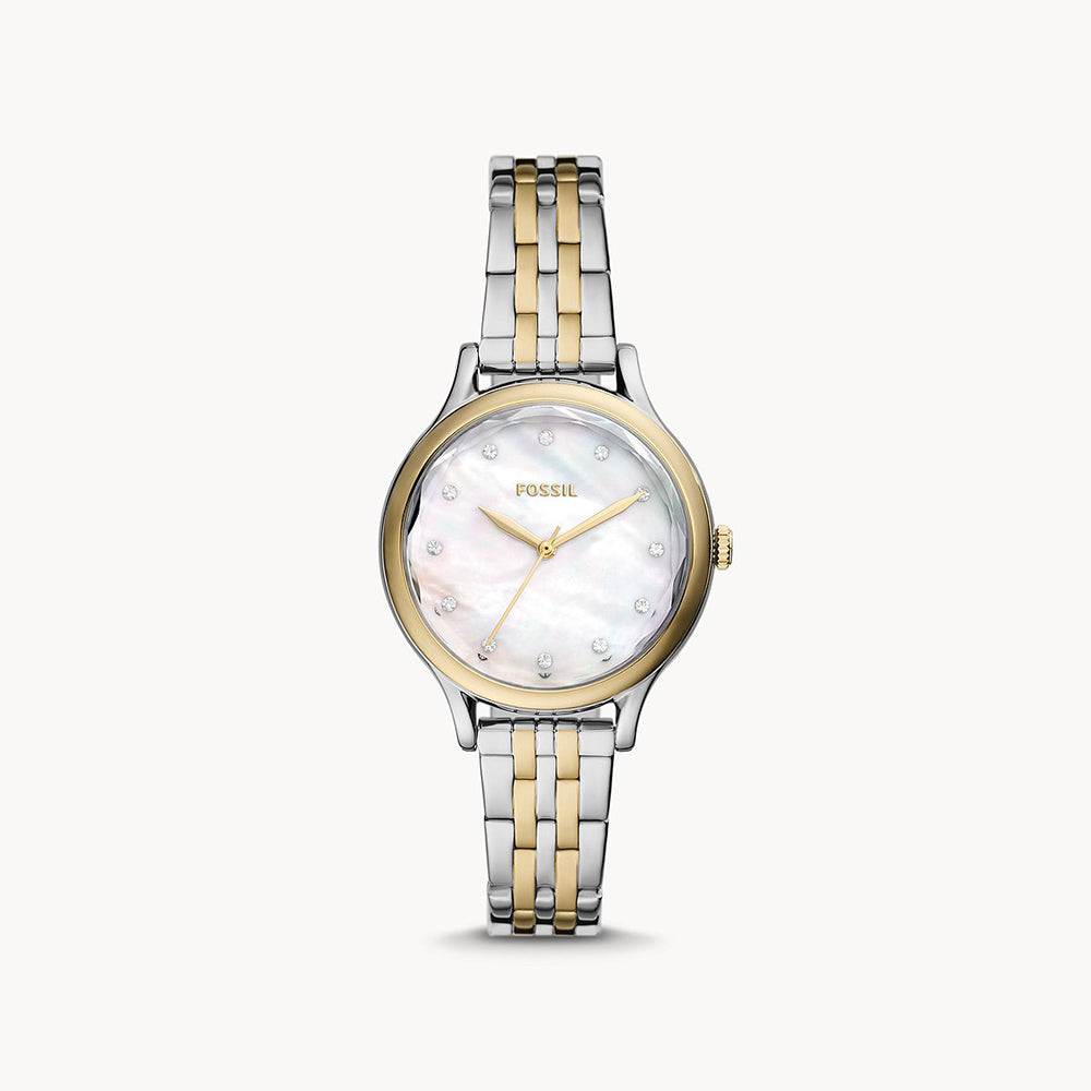 Fossil Laney Silver Stainless Steel Women&