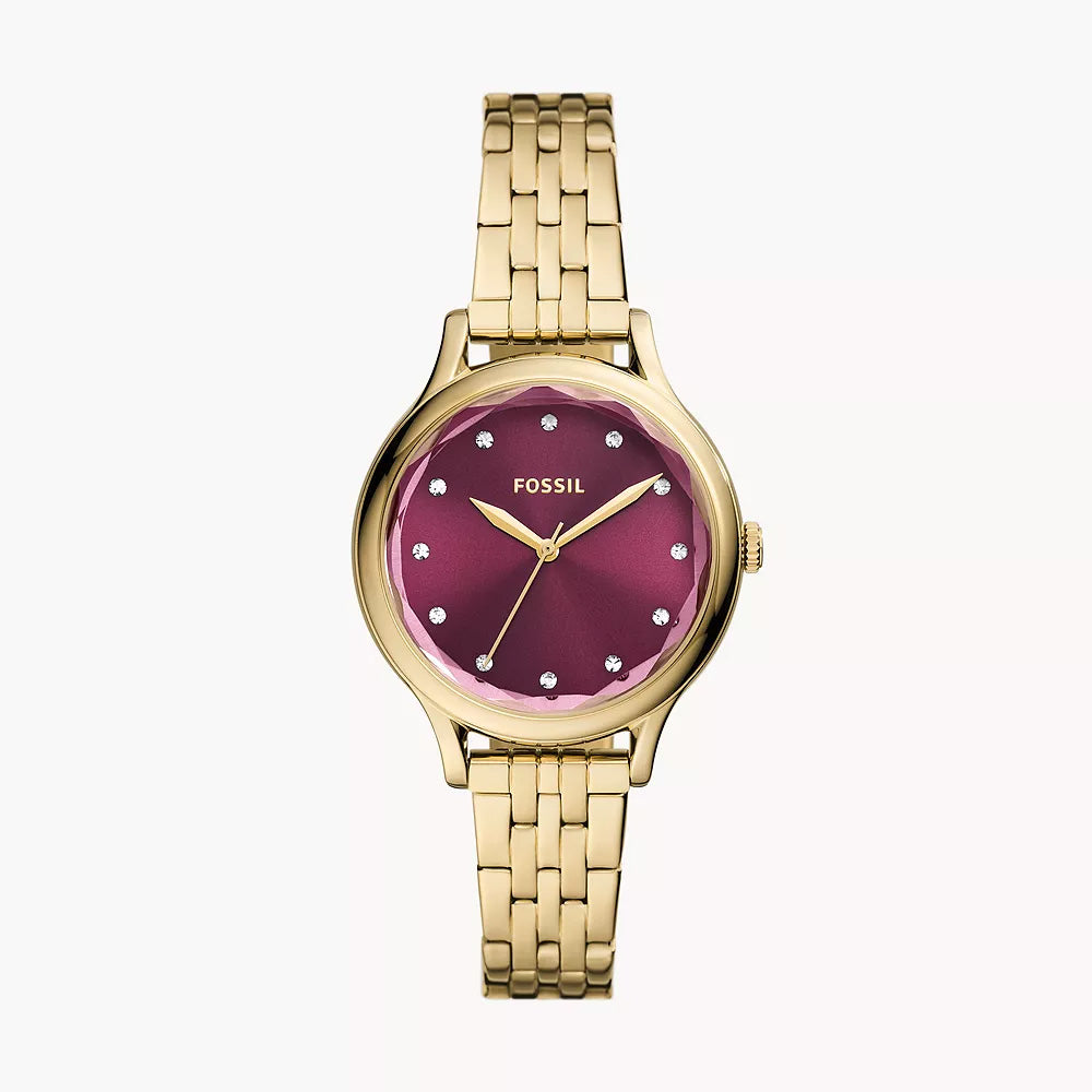 Fossil Laney Gold Stainless Steel Women&