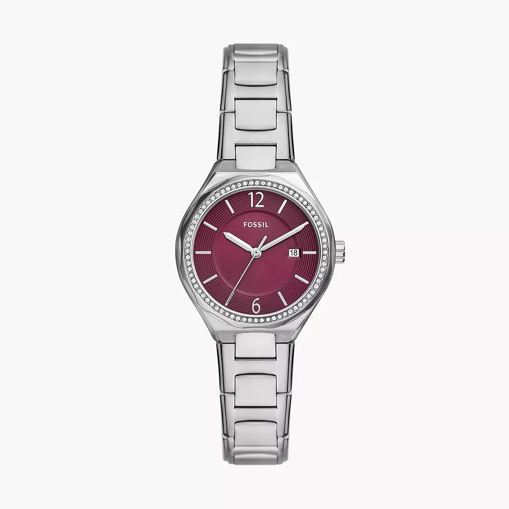 Fossil Eevie Mini Silver Stainless Steel Women&