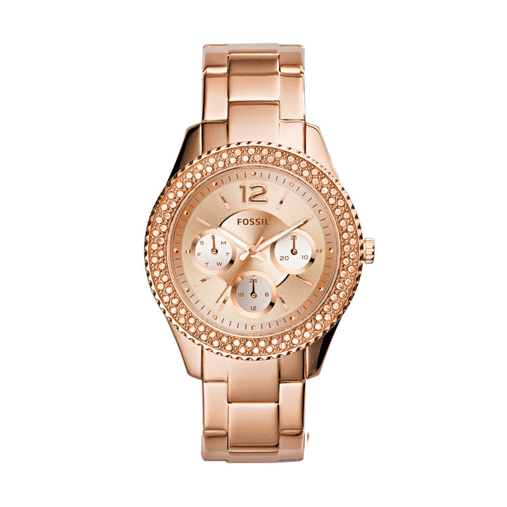 Fossil Stella Quartz Stainless Steel Multifunction Women's Watch - ES3590