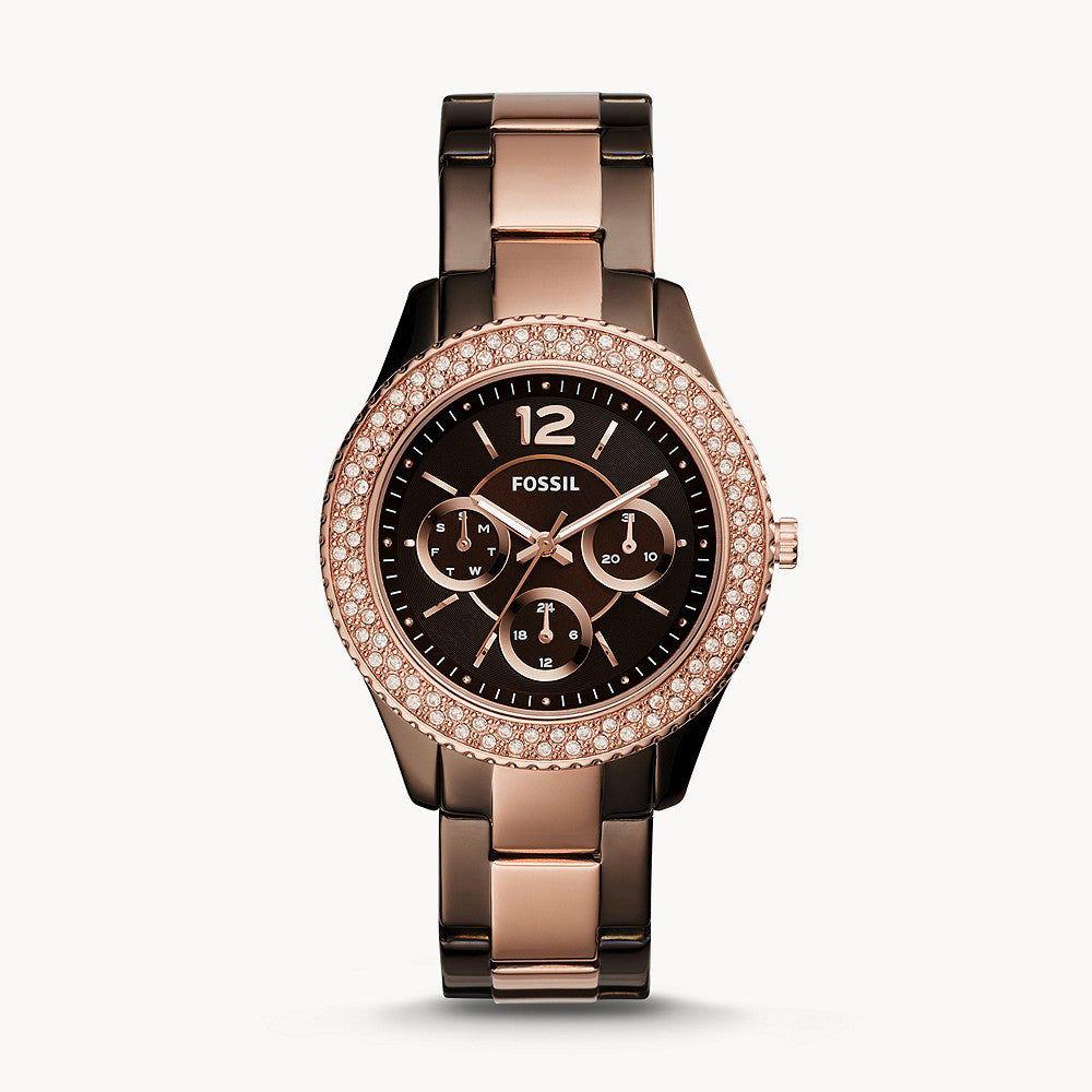 Fossil Stella Multifunction Two-Tone Stainless Steel Women&