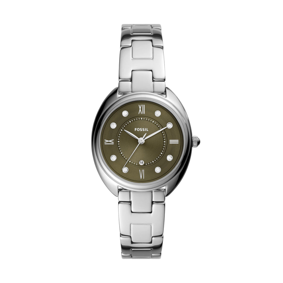 Fossil Gabby Three-Hand Date Stainless Steel Women&