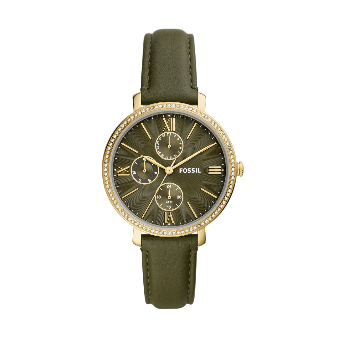 Fossil Jacqueline Multifunction Olive Leather Women&