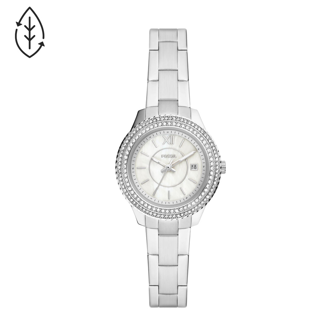 Fossil Mother of Pearl Analog Women&