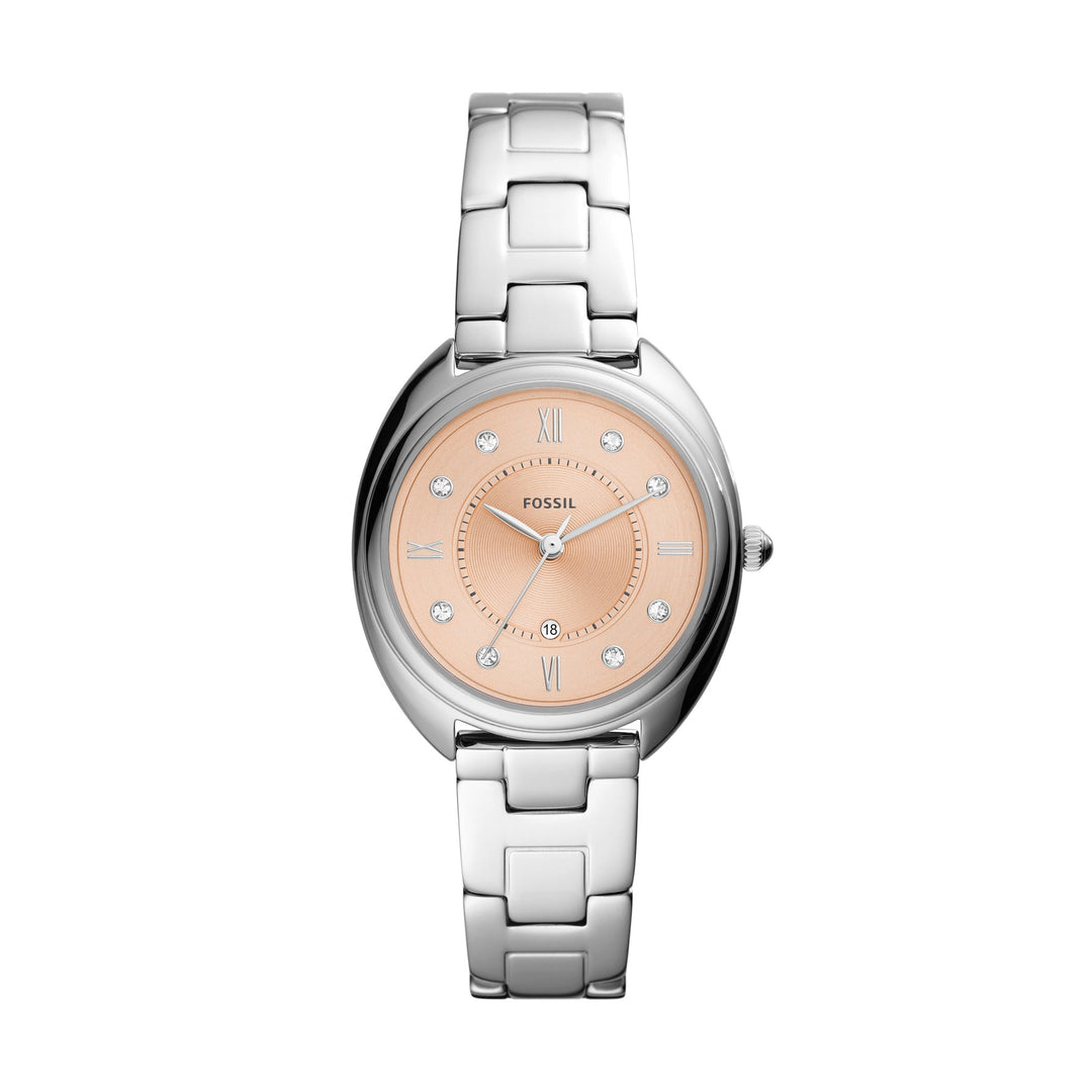 Fossil Gabby Three-Hand Date Stainless Steel Women&