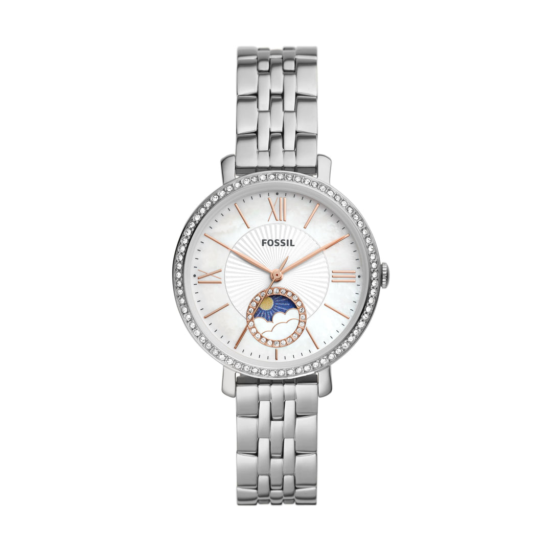 Fossil Jacqueline Sun Moon Multifunction Stainless Steel Women&