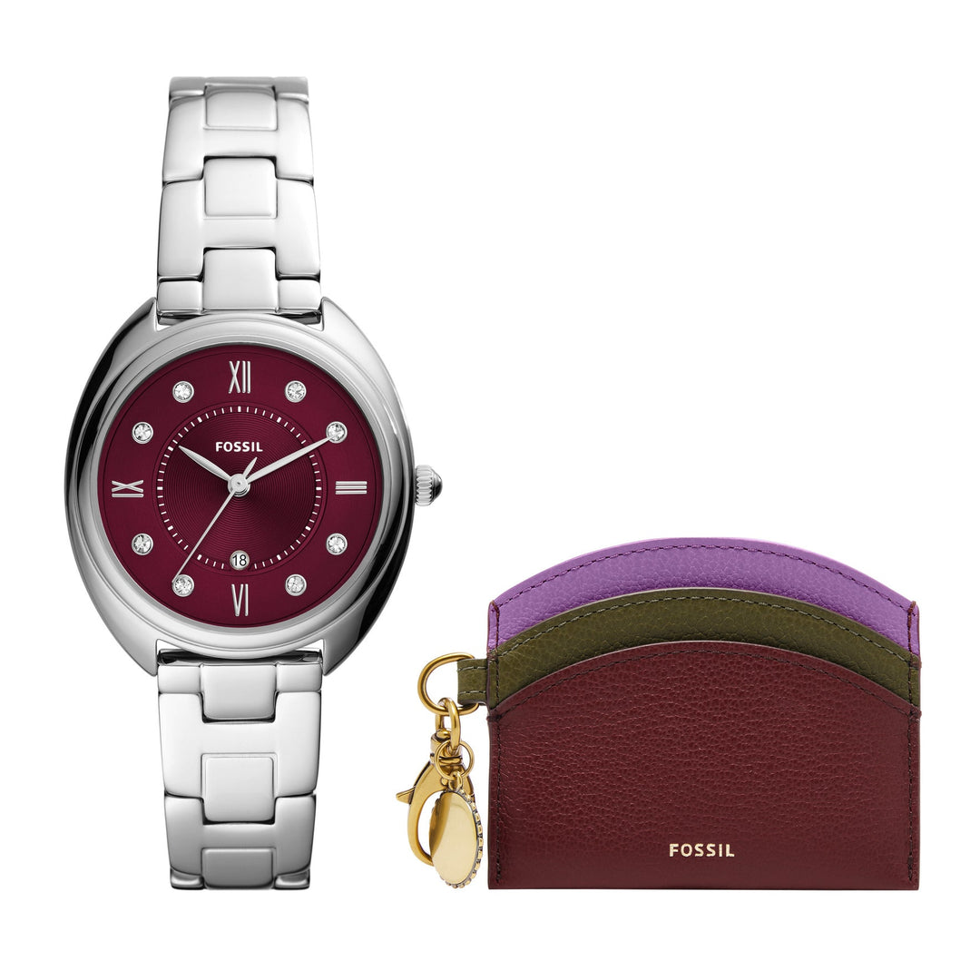 Fossil Gabby Three-Hand Date Stainless Steel Women&