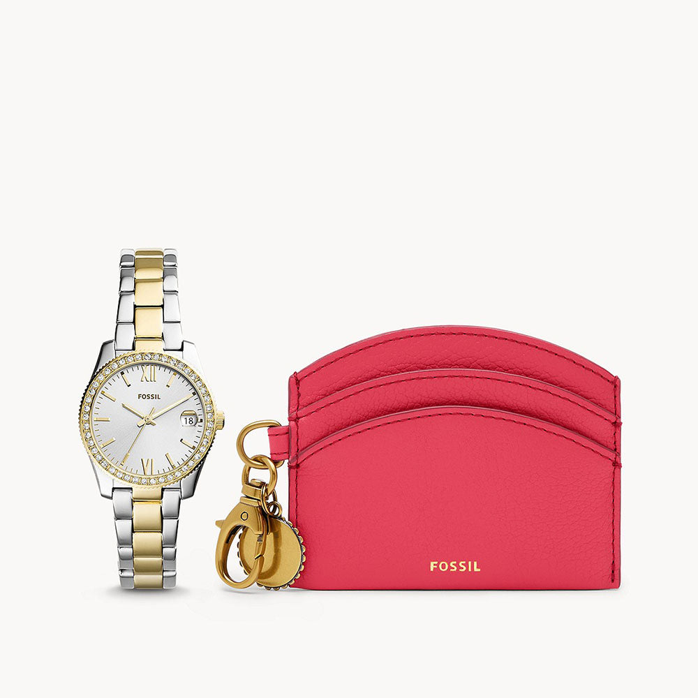 Fossil Scarlette Mini Three-Hand Two-Tone Stainless Steel Women&