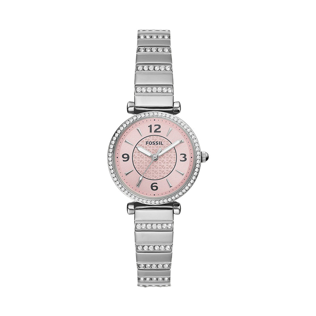 Fossil Carlie Three-Hand Stainless Steel Women&