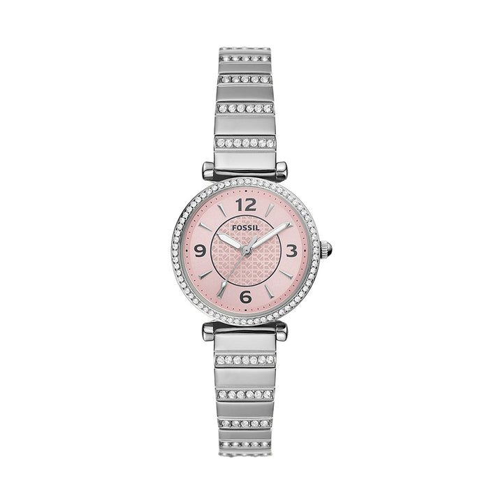 Fossil Carlie Three-Hand Stainless Steel Women&