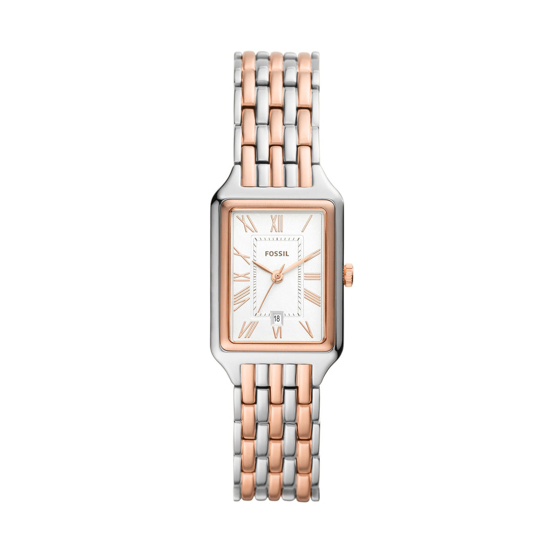 Fossil Raquel Three-Hand Date Two-Tone Stainless Steel Women&