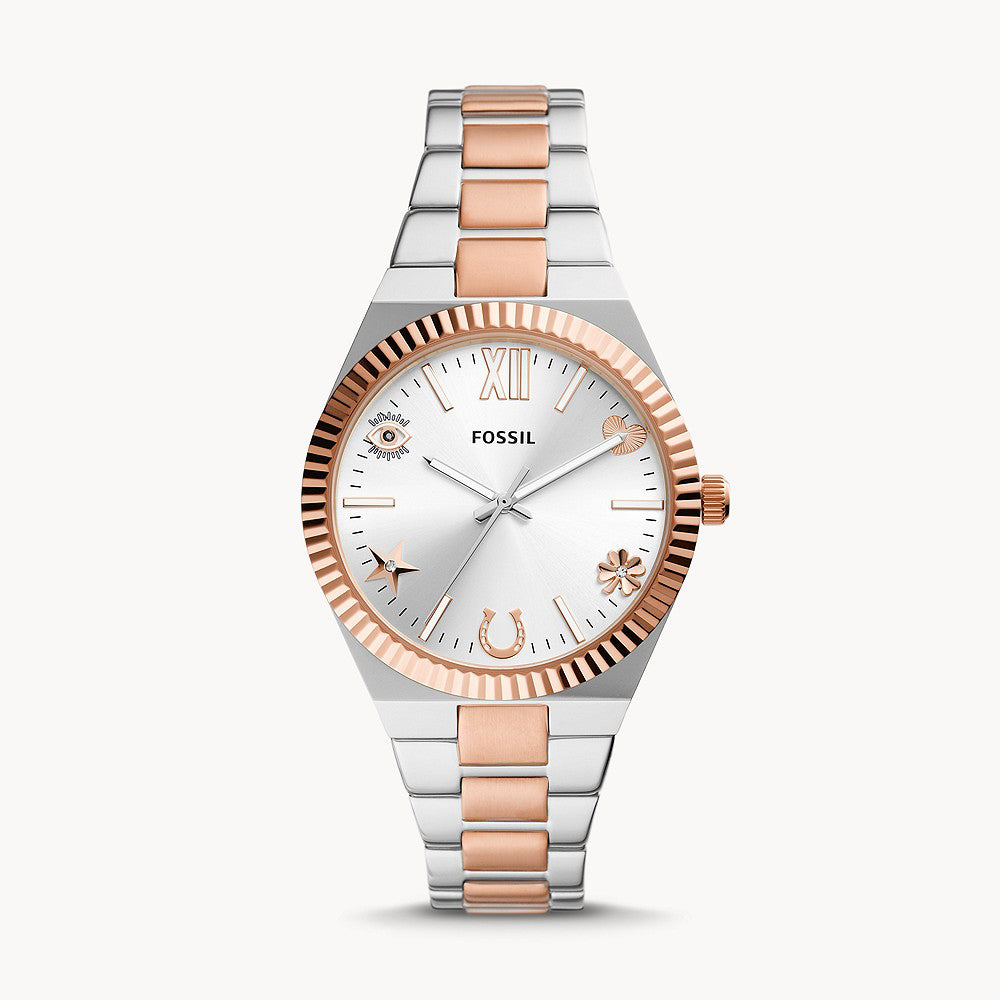 Fossil Scarlette Silver Stainless Steel Women&