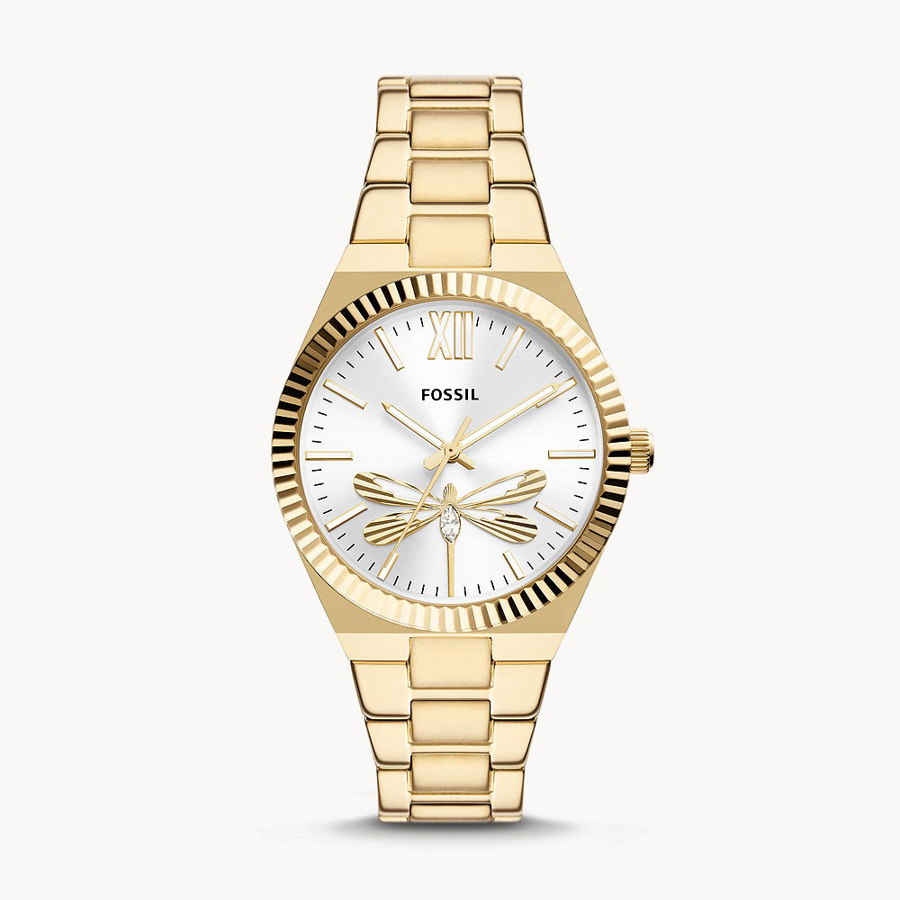 Fossil Scarlette Gold Stainless Steel Women&