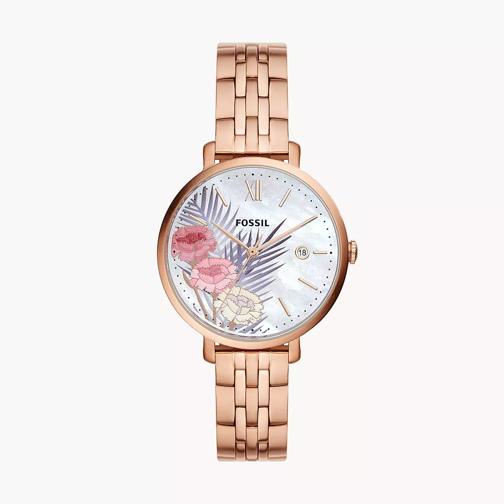 Fossil Jacqueline Women's Stainless Steel Rose Gold Watch