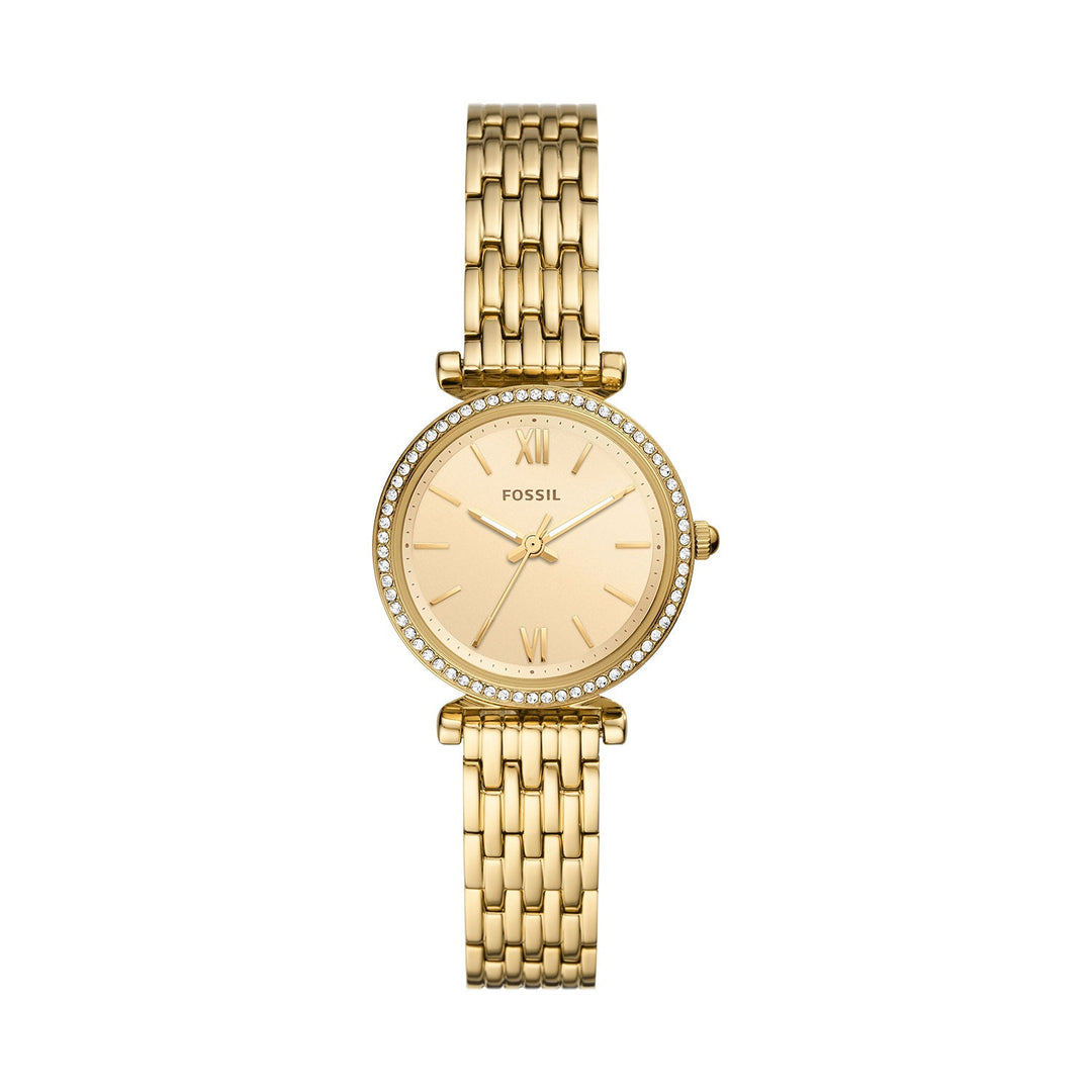 Fossil Carlie Three-Hand Gold-Tone Stainless Steel Watch
