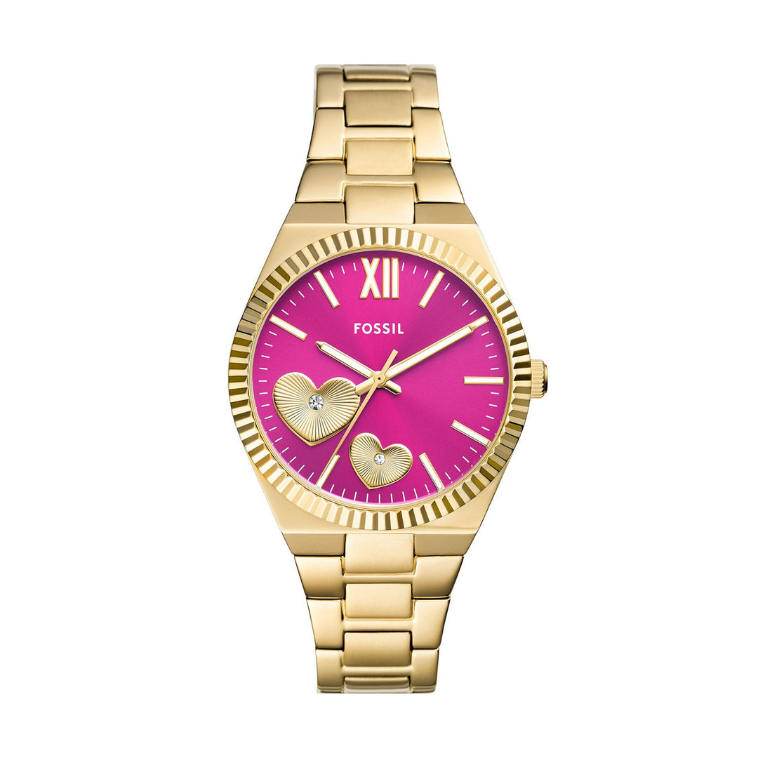 Fossil Scarlette Gold Stainless Steel Women&