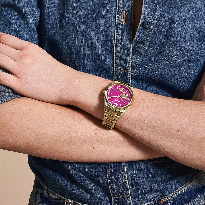 Fossil Scarlette Gold Stainless Steel Women&