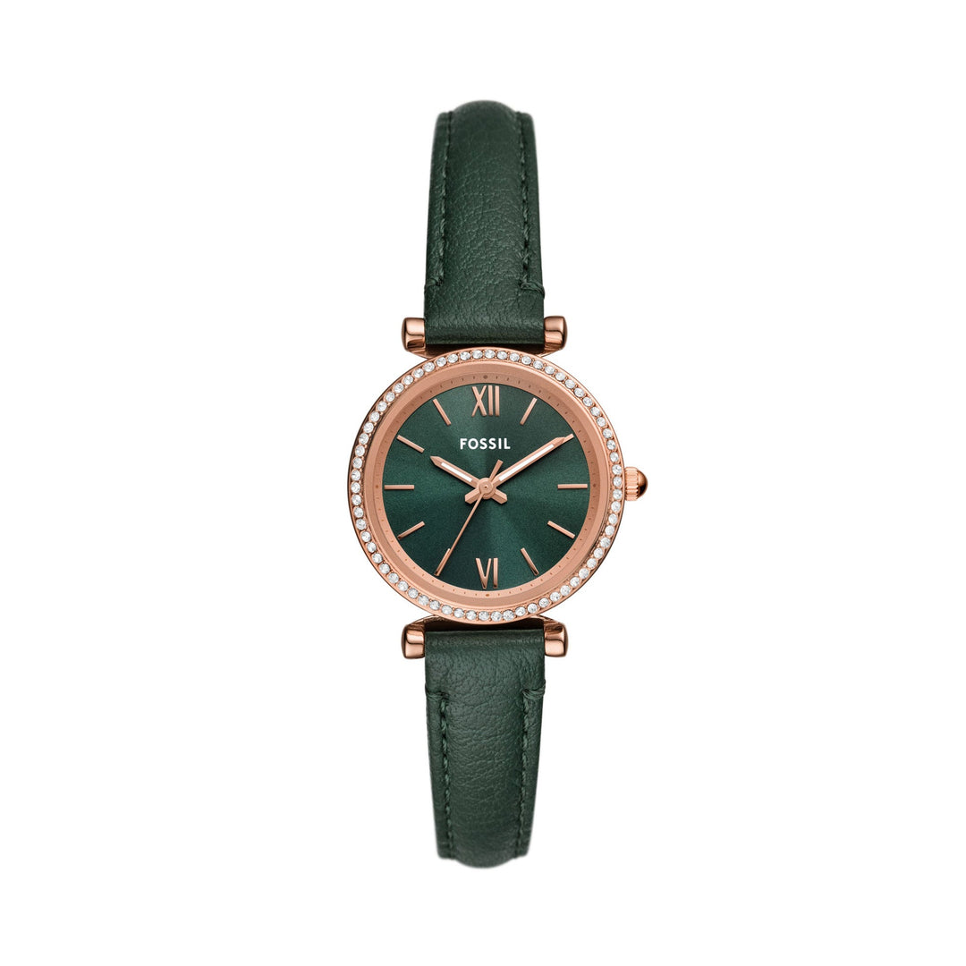 Fossil Carlie Rose Gold Pro-Planet Leather Women&