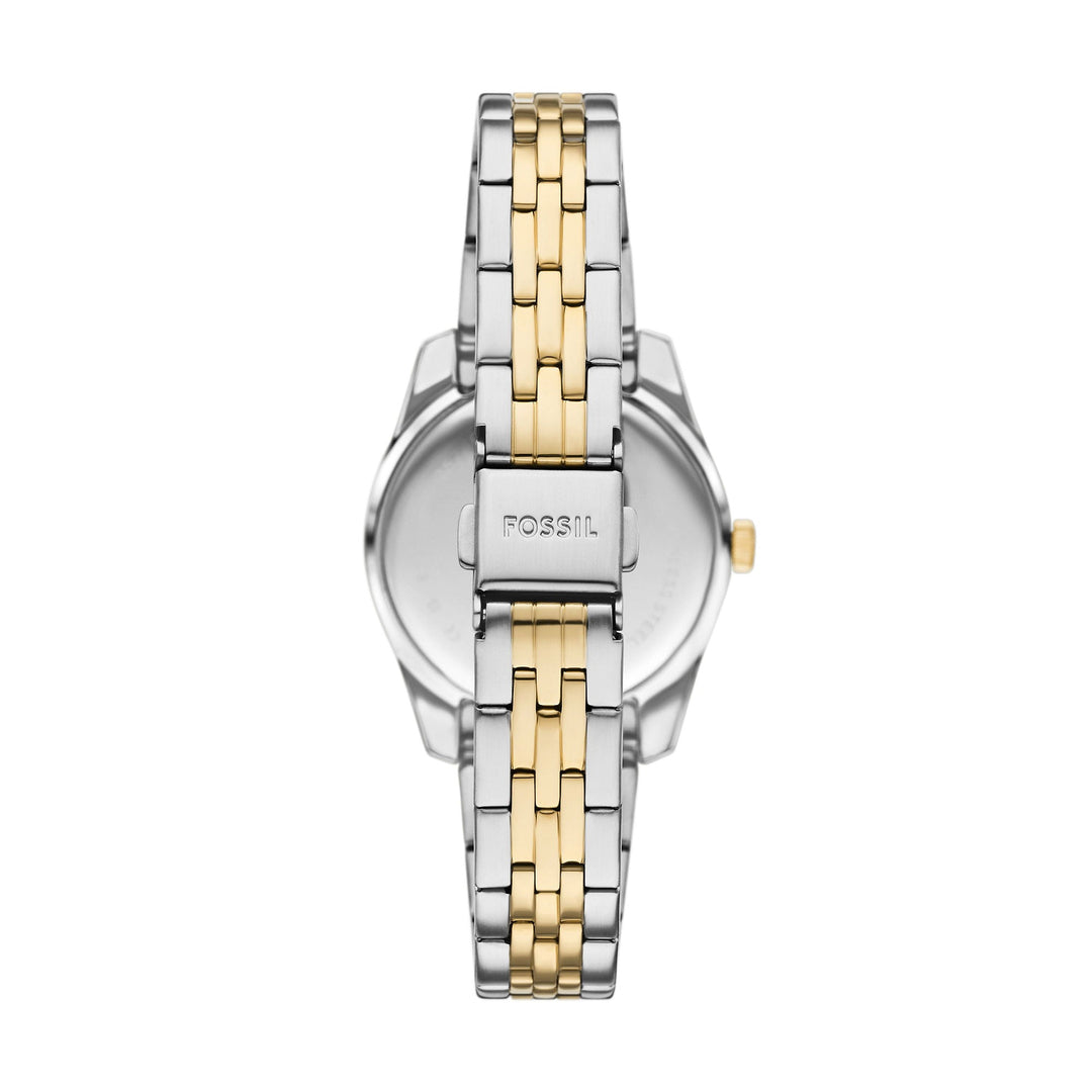 Fossil Scarlette Three-Hand Date Two-Tone Stainless Steel Watch