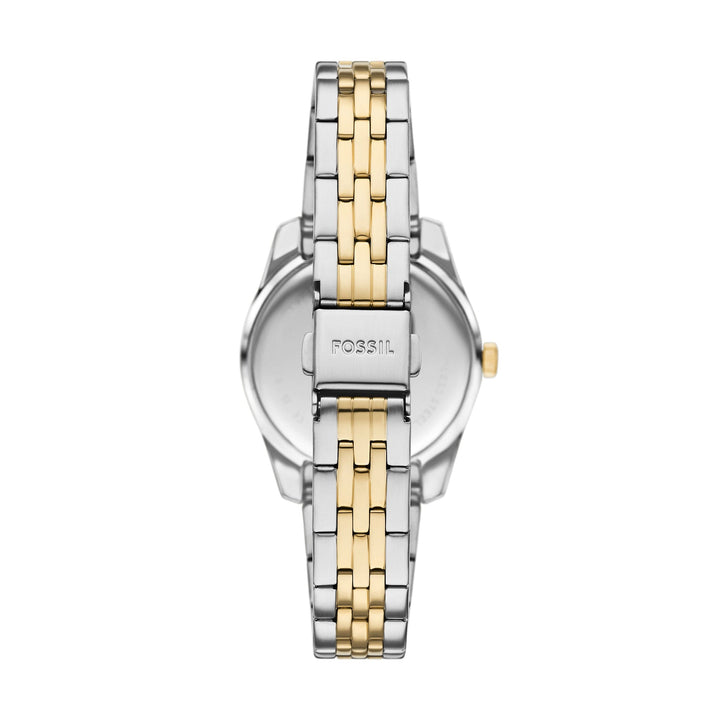 Fossil Scarlette Three-Hand Date Two-Tone Stainless Steel Watch