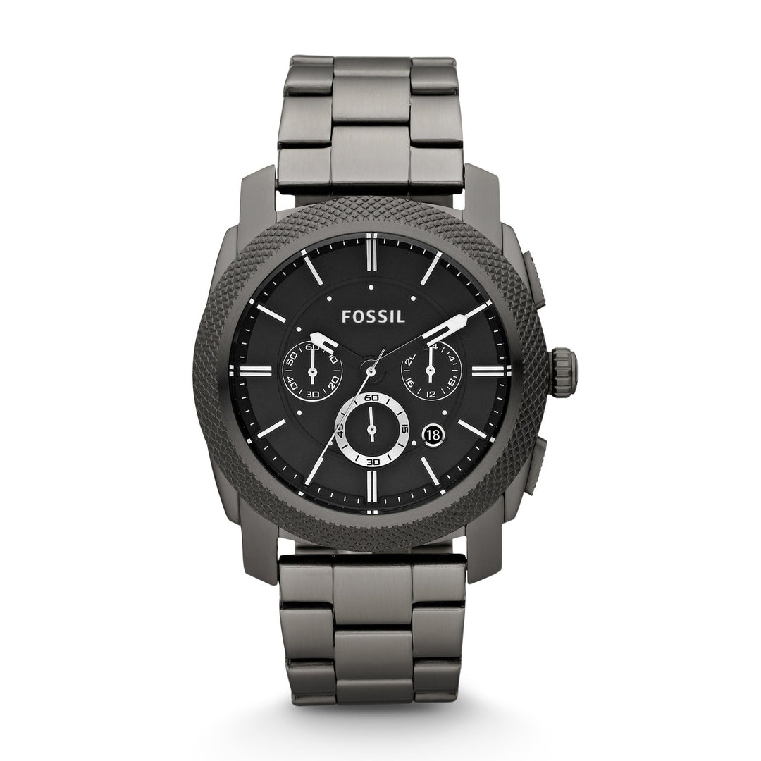 Fossil Machine Chronograph Smoke Stainless Steel Men&