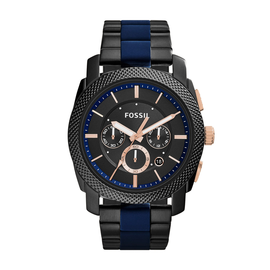 Fossil Machine Two-Tone Stainless Steel Men&