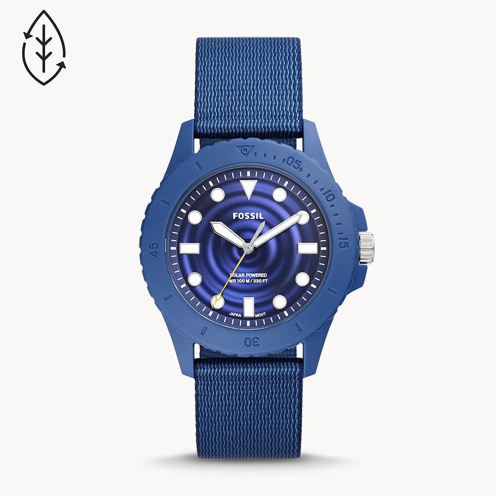 Fossil Fb - 01 Solar-Powered Blue Tide Ocean Material Men&