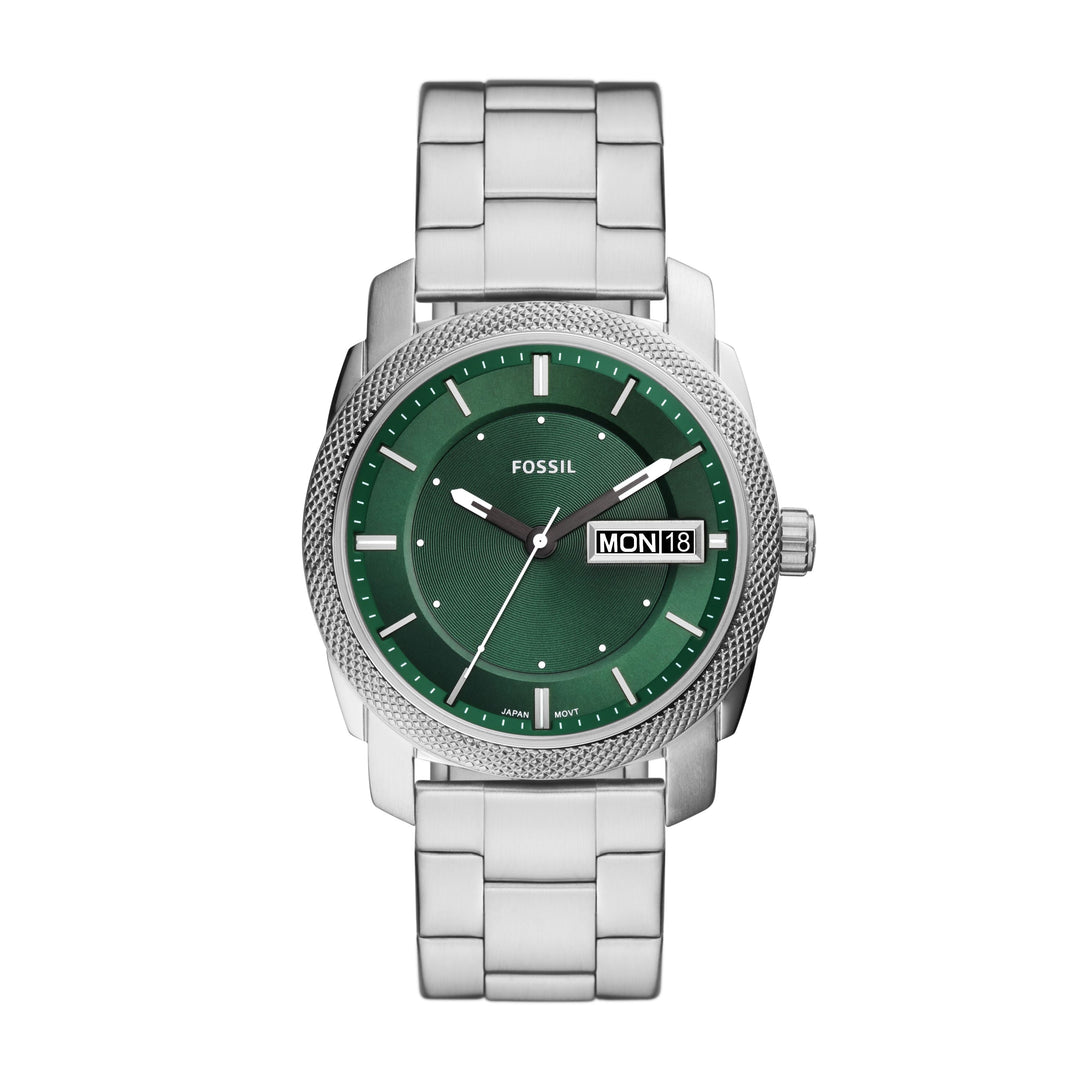 Fossil Machine Three-Hand Date Stainless Steel Men&